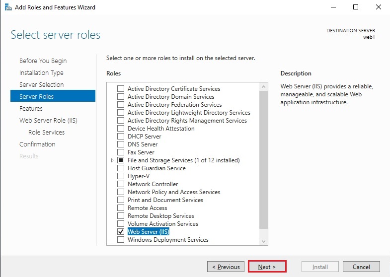 Install Web Server IIS, How to Install Web Server IIS in Windows Server 2019