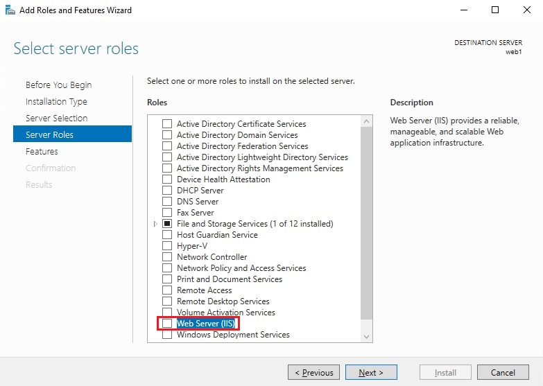 Install Web Server IIS, How to Install Web Server IIS in Windows Server 2019