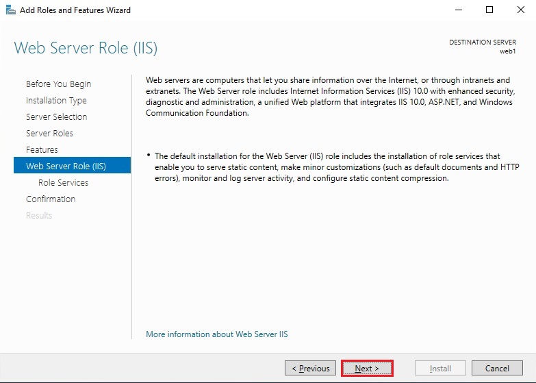 Install Web Server IIS, How to Install Web Server IIS in Windows Server 2019