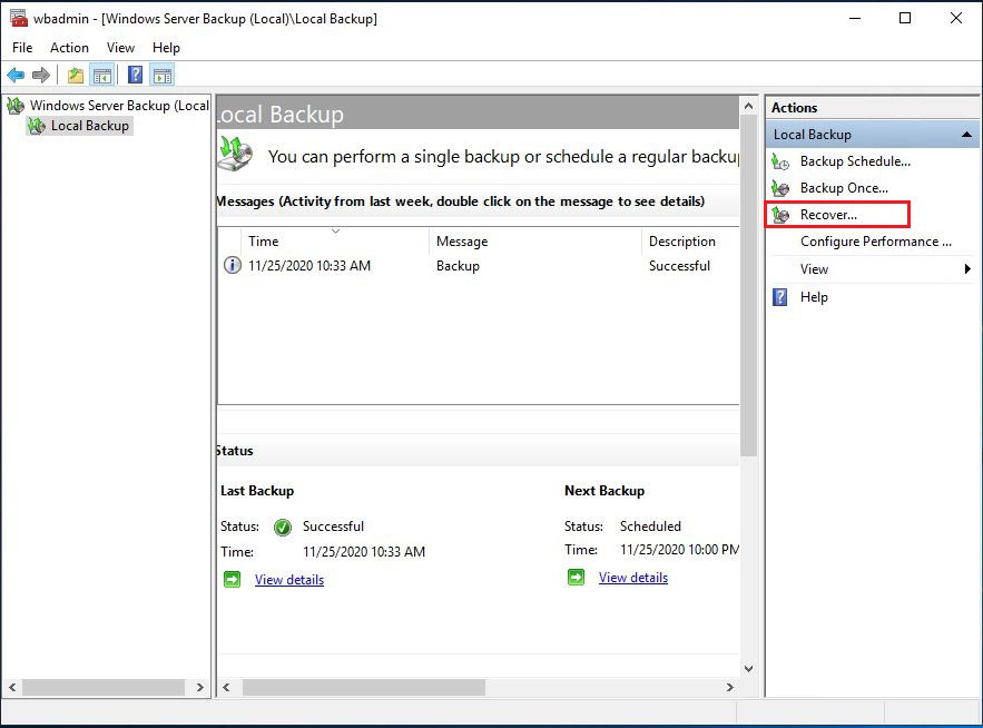 Backup Restore Reset Windows Server 2019, How to Backup Restore Reset Windows Server 2019