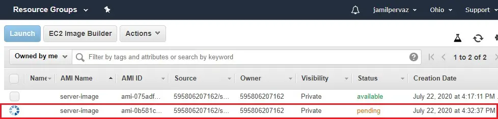 aws image status pending