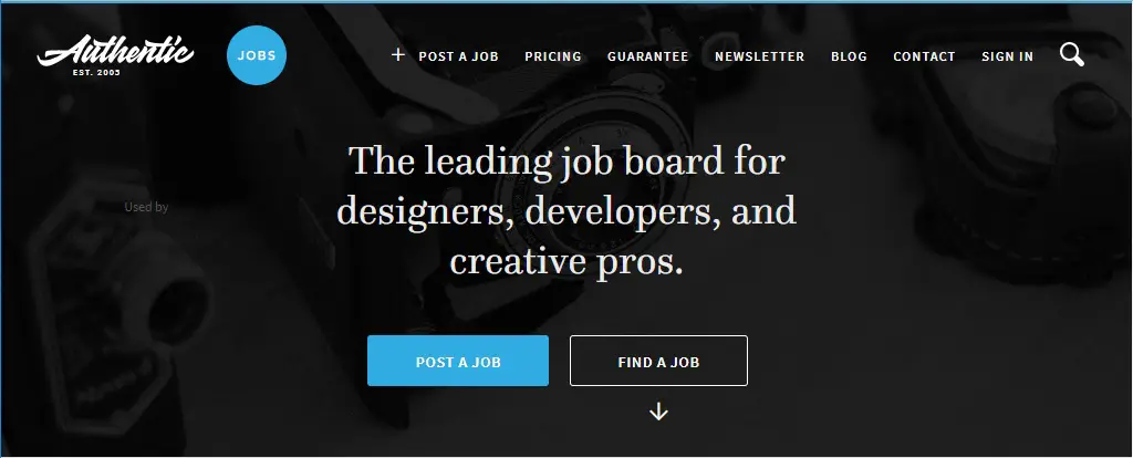 authenticjobs freelance jobs site