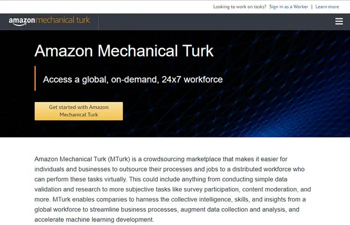 mturk freelance jobs site