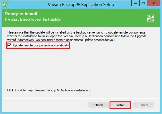 veeam remote components update