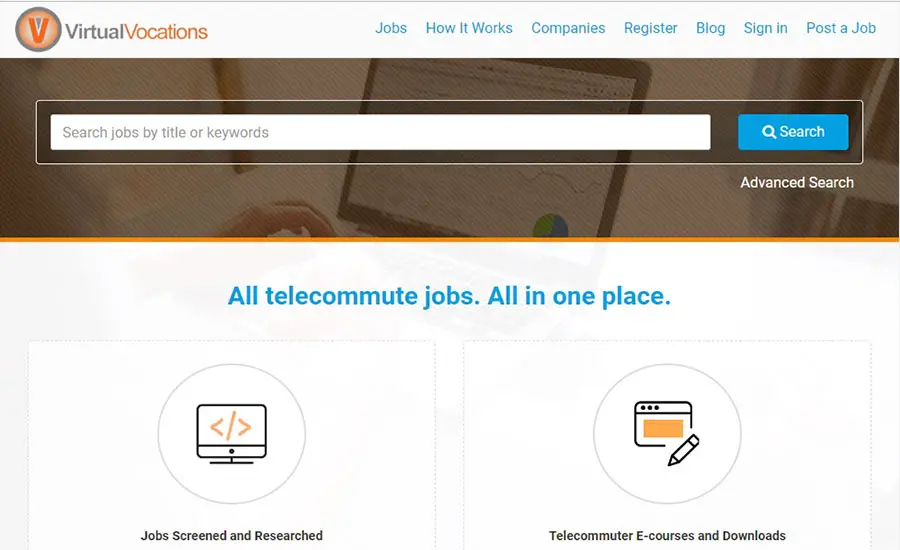 virtualvocations freelance jobs site