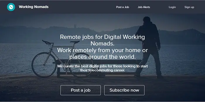 workingnomads freelance jobs site