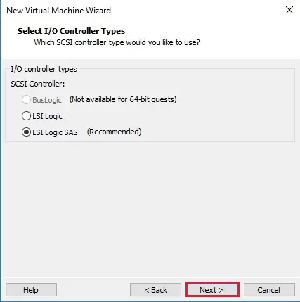 VMware Workstation scsi controller