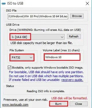 bootable flash drive iso to usb burn bootable flash drive