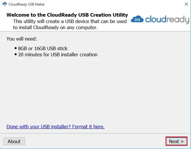 cloudready usb maker