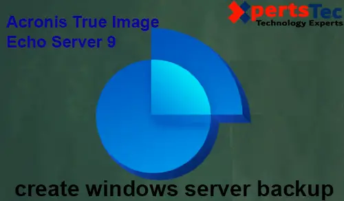 Windows server backup in Acronis True Image Echo Enterprise Server.