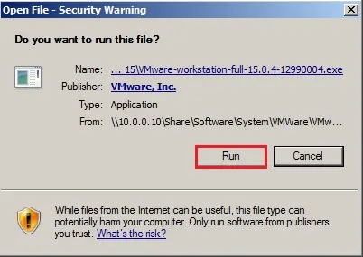 open file security warning