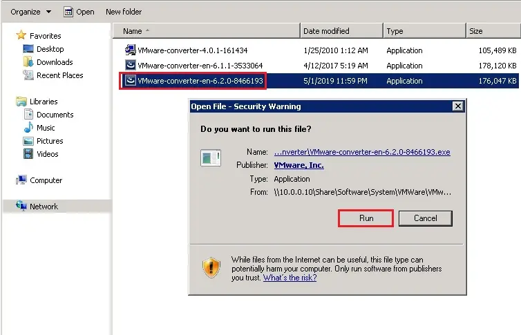 setup vmware converter installer