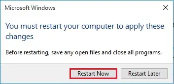 you must restart your computer