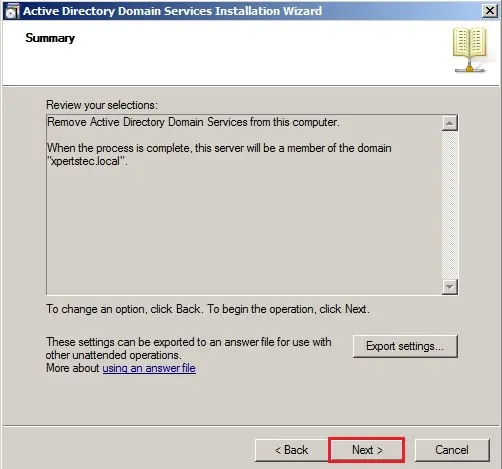 active directory 2008 installation wizard