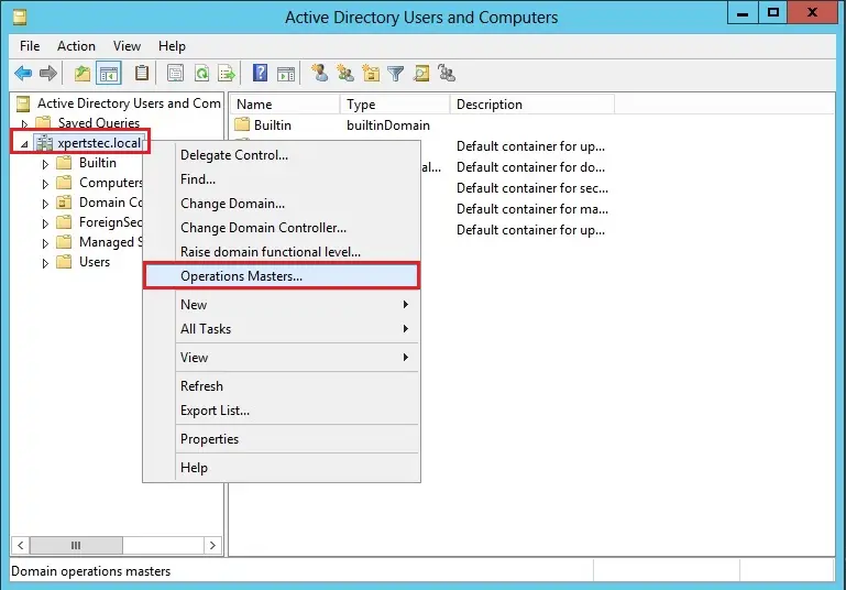 active directory 2012 operations masters