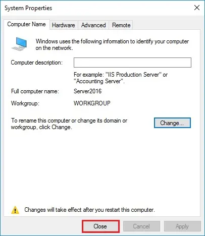 change computer name 