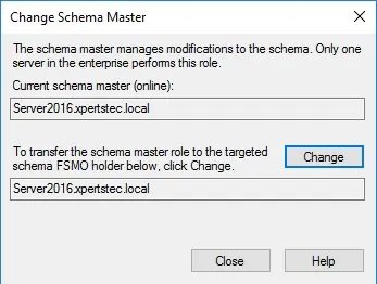 change directory change schema 2016