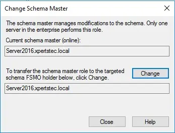 change directory change schema 2016