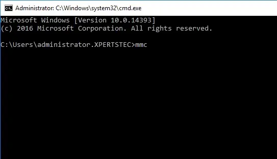 command prompt mmc