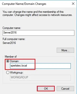 computer domain name server 2016