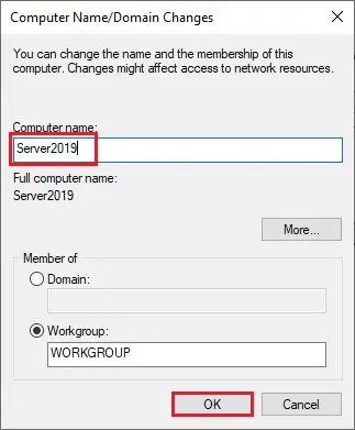 computer domain name server 2019