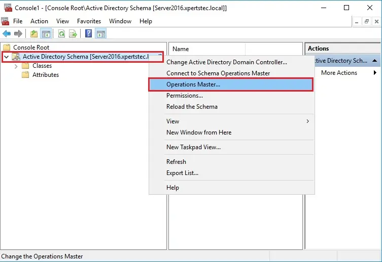 directory directory schema operations master