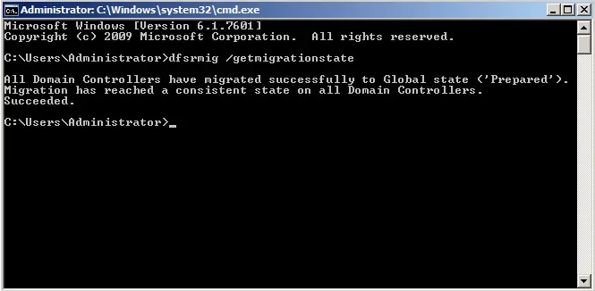 frs using dfsrming getglobalstate