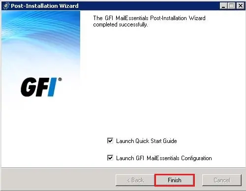 gfi post installation wizard 