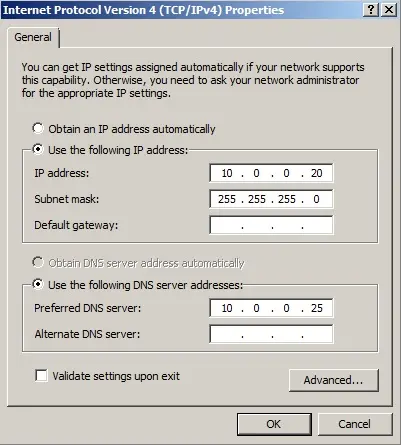 internet protocol properties