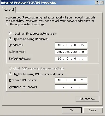 internet protocol properties