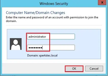 joining domain server 2012