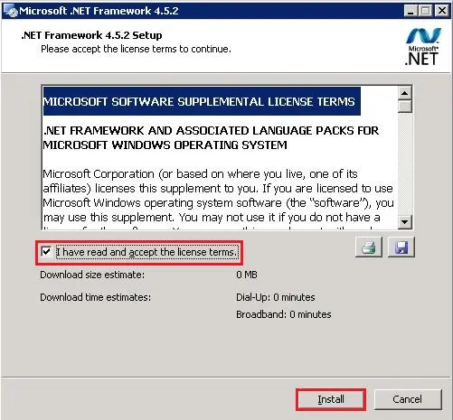 .net framework setup