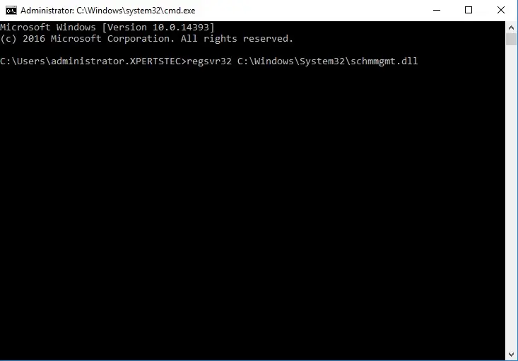 schmmgmt.dll command