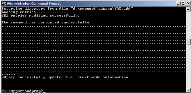 server 2008 adprep command