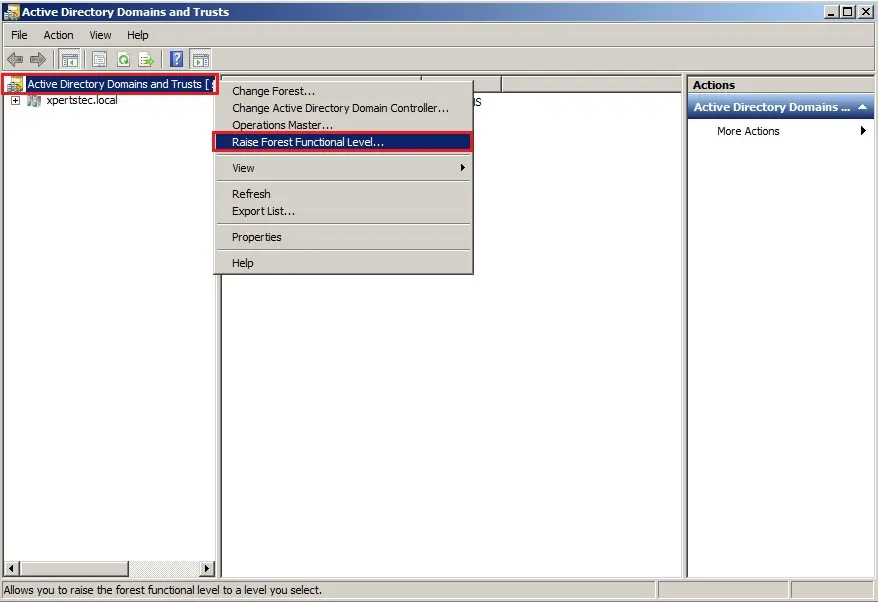 server 2008 domains and trusts