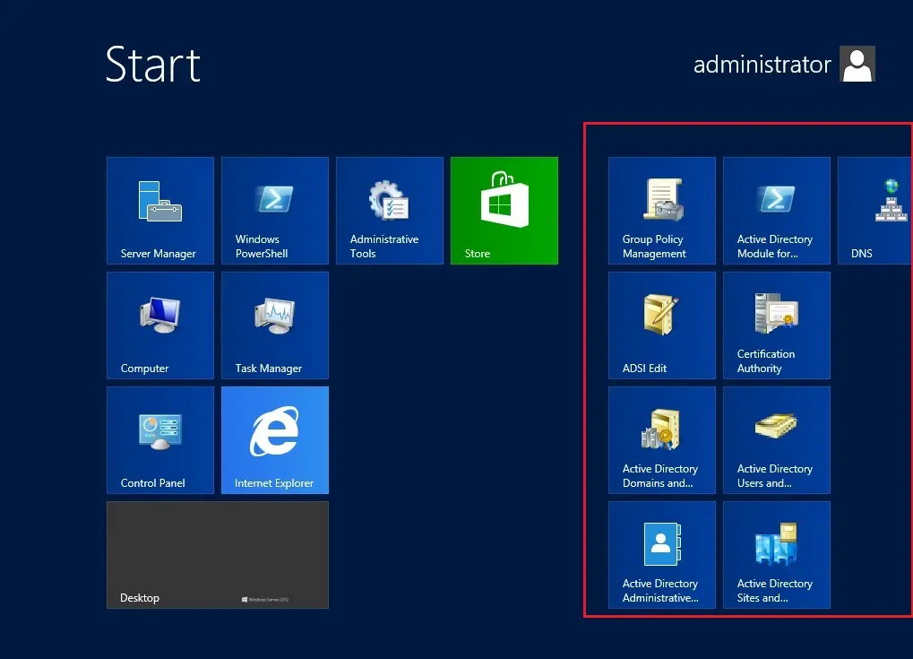 server 2012 desktop