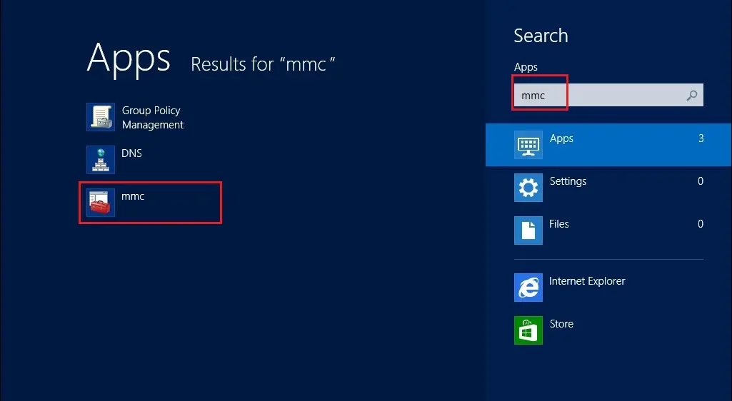 server 2012 desktop search mms