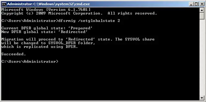 sysvol prepared state