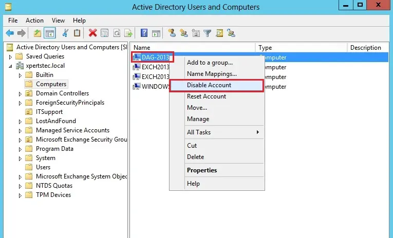 active directory computer account