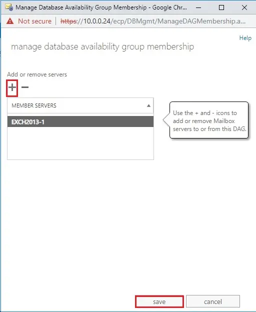 database availability group add members servers