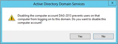 disable computer account active directory