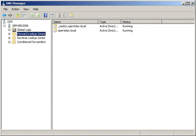 dns manager server 2008