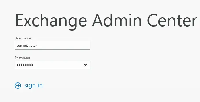 exchange 2013 ecp login