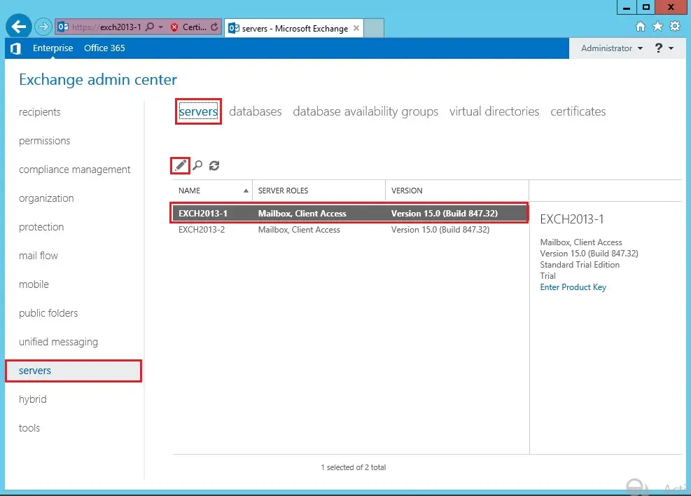 exchange 2013 virtual directory