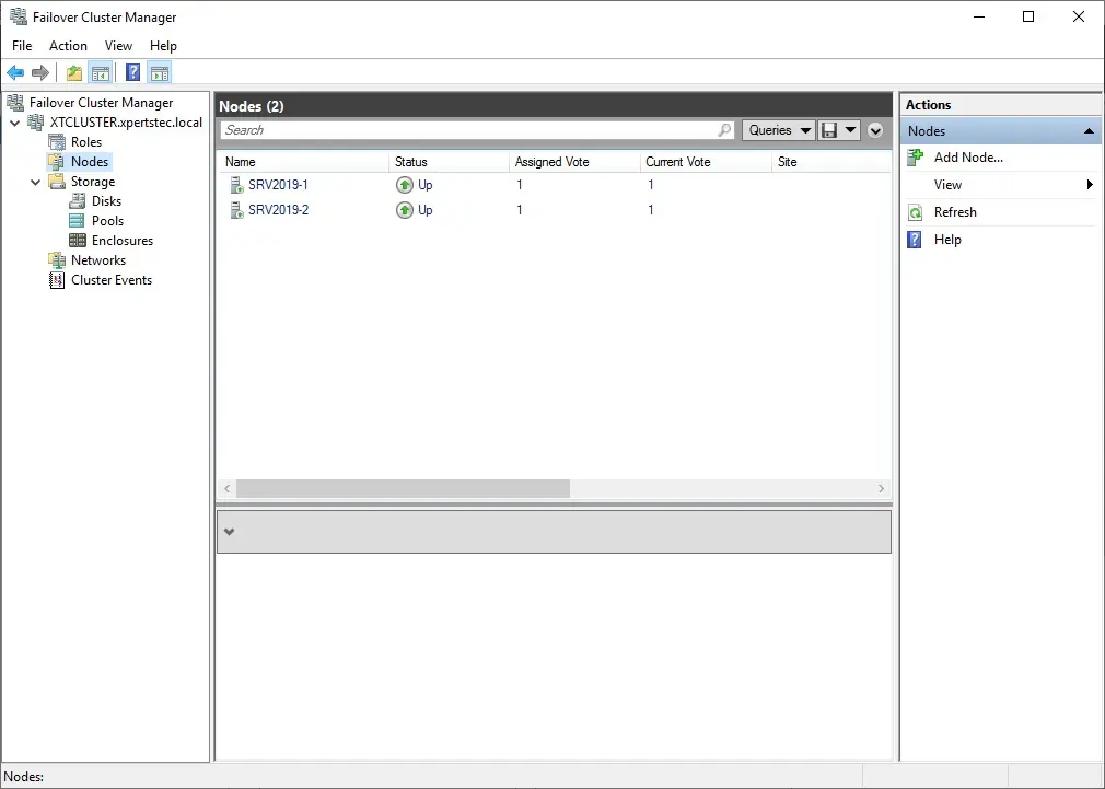 failover cluster manager