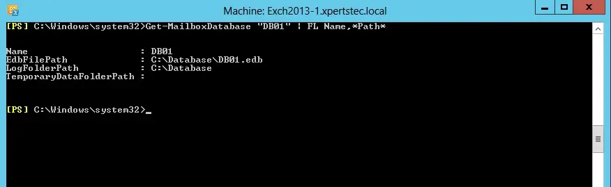 get mailboxdatabase command