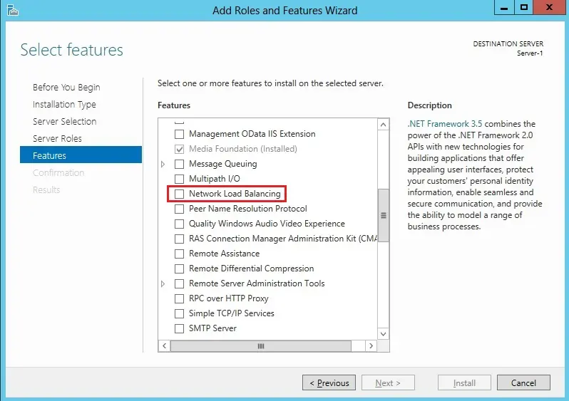 install network load balancing server 2012