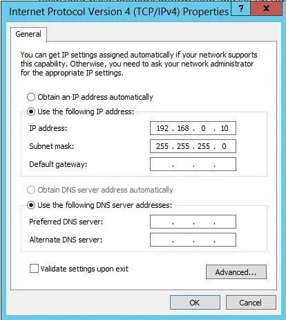 internet protocol properties