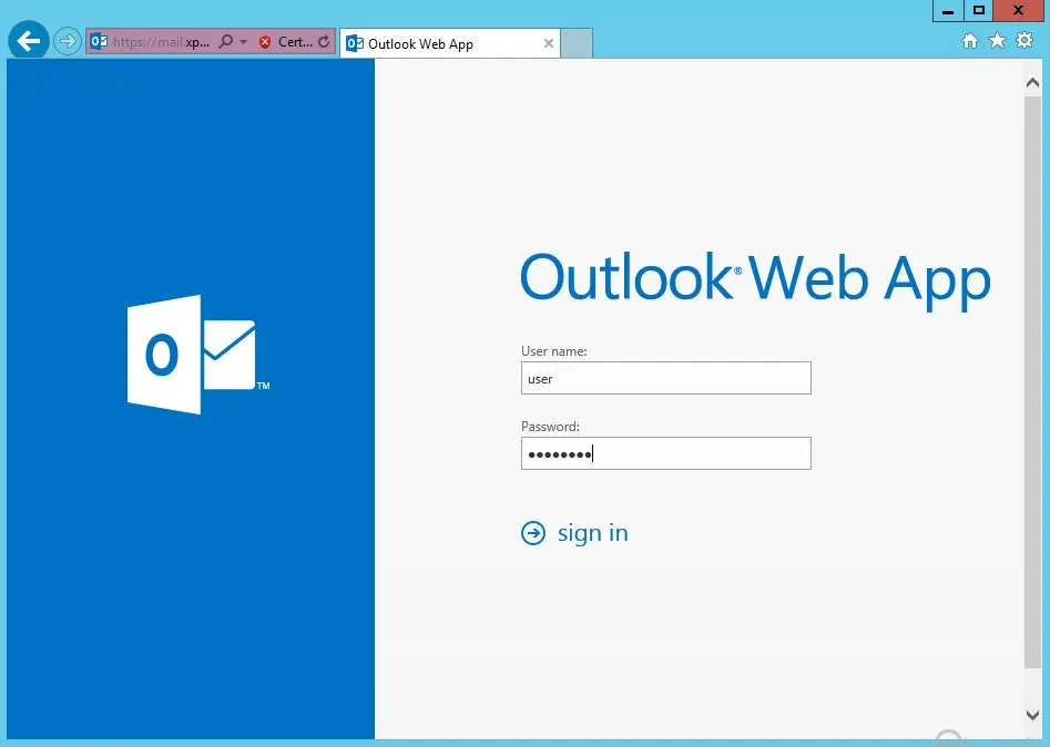 login outlook web app