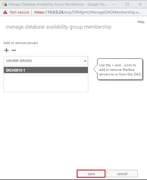 manage database availability group members servers